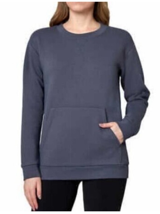 Mondetta Tops - NWT Mondetta Women's Blue Purple Soft Crew Neck Sweatshirt XL w/ POCKET!